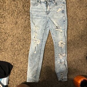 light wash jeans size 8